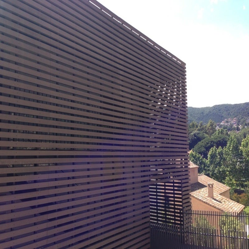 Bardage ajouré bois composite - Coloris - Chocolat, Epaisseur - 1cm, Largeur - 7.5 cm, Longueur - 270 cm - 4