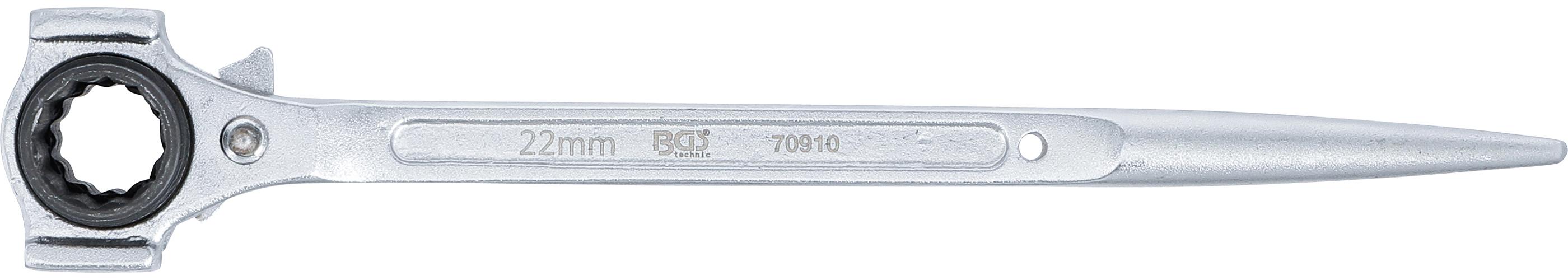 BGS Cliquet de monteur | 3-en-1 | 19 x 22 mm - 2