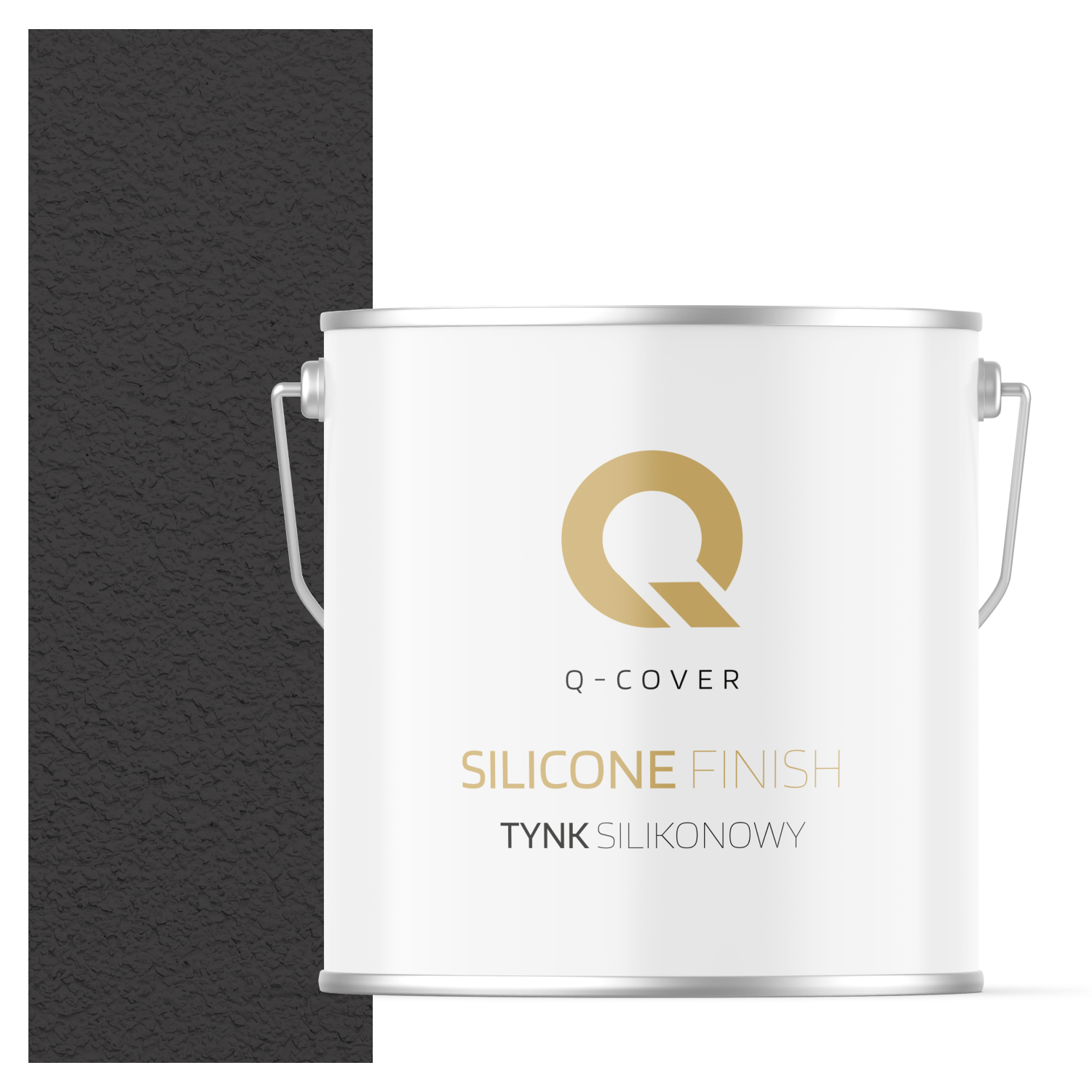 Tynk Silikonowy Elewacyjny Baranek 3.0mm Q-Cover Czarny F268 7KG