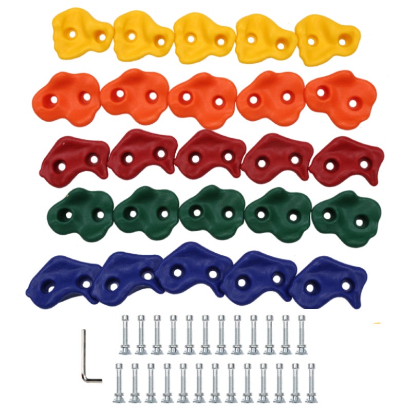 Prises D'escalade Colorées Pour Enfants - Set Mur D'escalade Facile à Installer