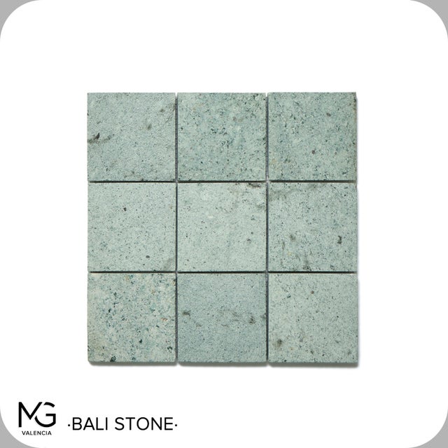 Mosaïque de pierre de Bali naturelle 30x30cm | BALI STONE 10x10 | Boîte de 11 mailles =1m2)