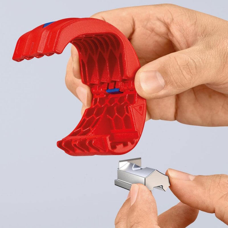 TAGLIATUBI KNIPEX 902210BK PER TUBI PLASTICA E MANICOTTI - 5