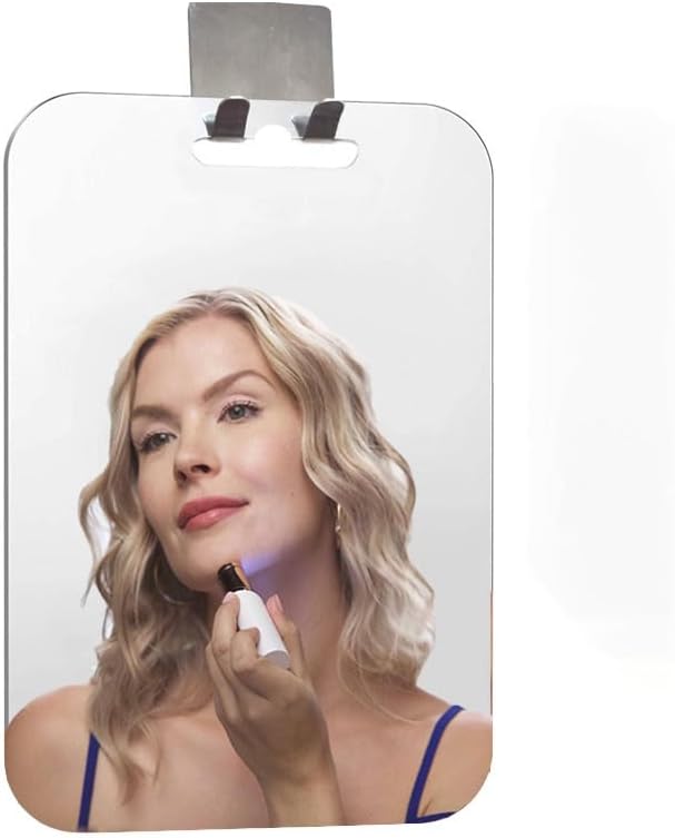 Specchio Da Barba Doccia Antiappannamento - Acrilico Infrangibile 17x13 Cm Da Viaggio - Foto 7