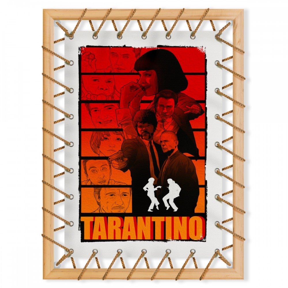TARANTINO PULP FICTION – płótno drukowane i naciągnięte na drewnianą ramę z liną konopną. Rozmiar: 95x70 cm