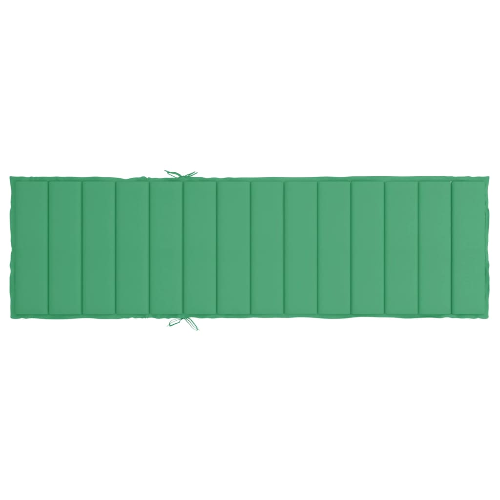 Poduszka na leżak, zielona, 200x60x3 cm, tkanina Oxford vidaXL - 4