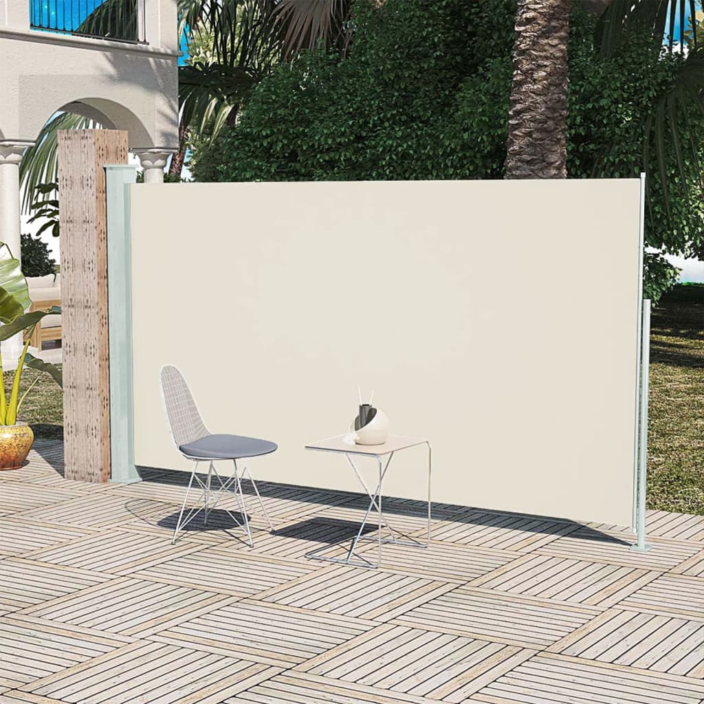 Toldo lateral para terraza 160x300 cm color crema