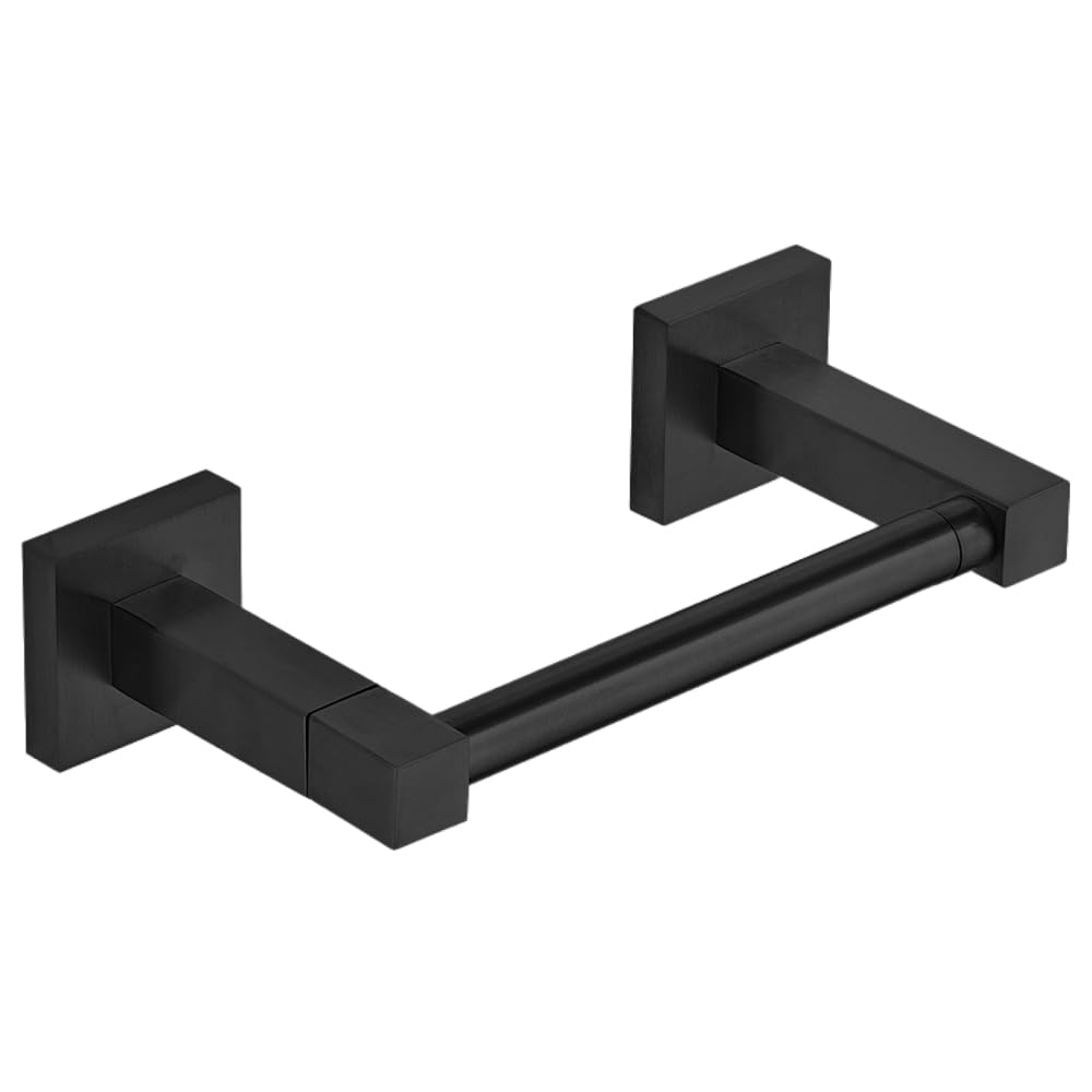 Porte-papier Toilette Mural Pivotant Noir - Acier Inoxydable 304, Design Moderne Pour Salle De Bain/kitchenette