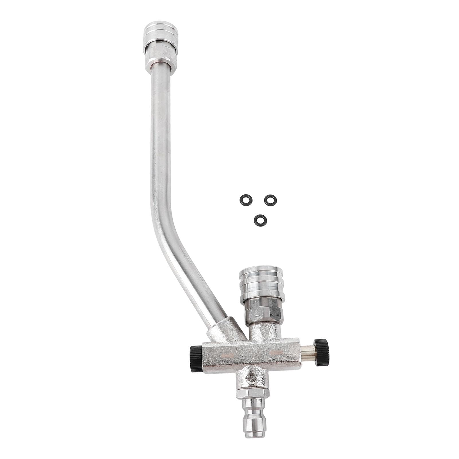 Lot De 2 Rallonges Nettoyeur Haute Pression 33cm 4000 PSI - Raccord Rapide 1/4" Acier Inox