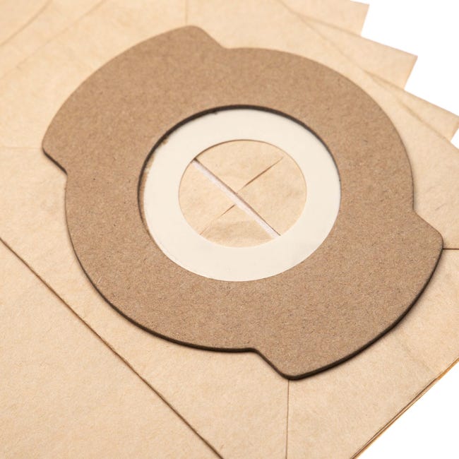 Vhbw 5 Sacchetti Per Aspirapolvere In Carta - Sostituto Per Bosch 2609256F33 - Dimensioni 85,4x26,9 Cm, Marrone, Alta Filtrazione