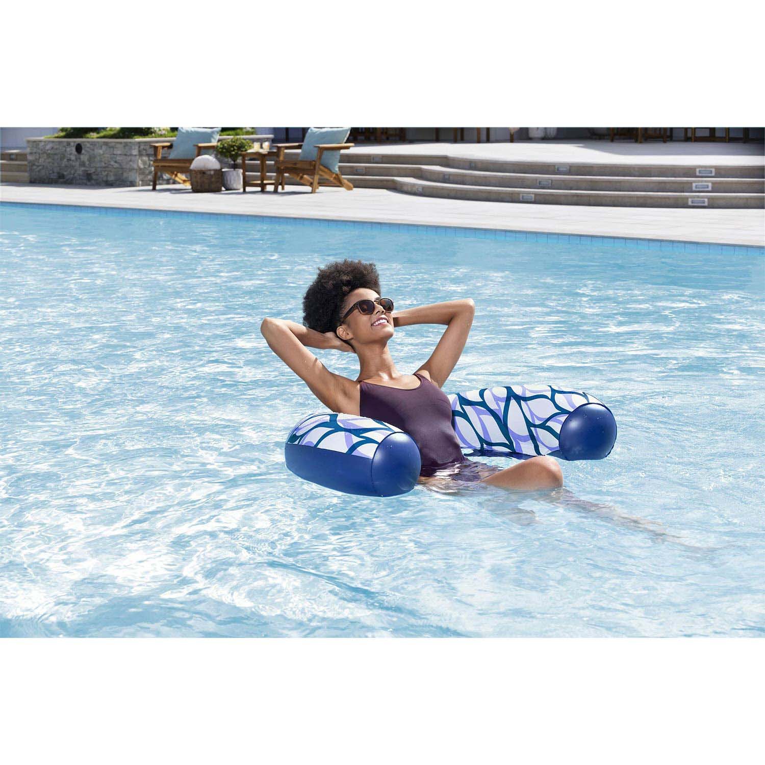 Dmuchany fotel do pływania Bestway 43922 materac plażowy wodny 119x67.5 cm - 9
