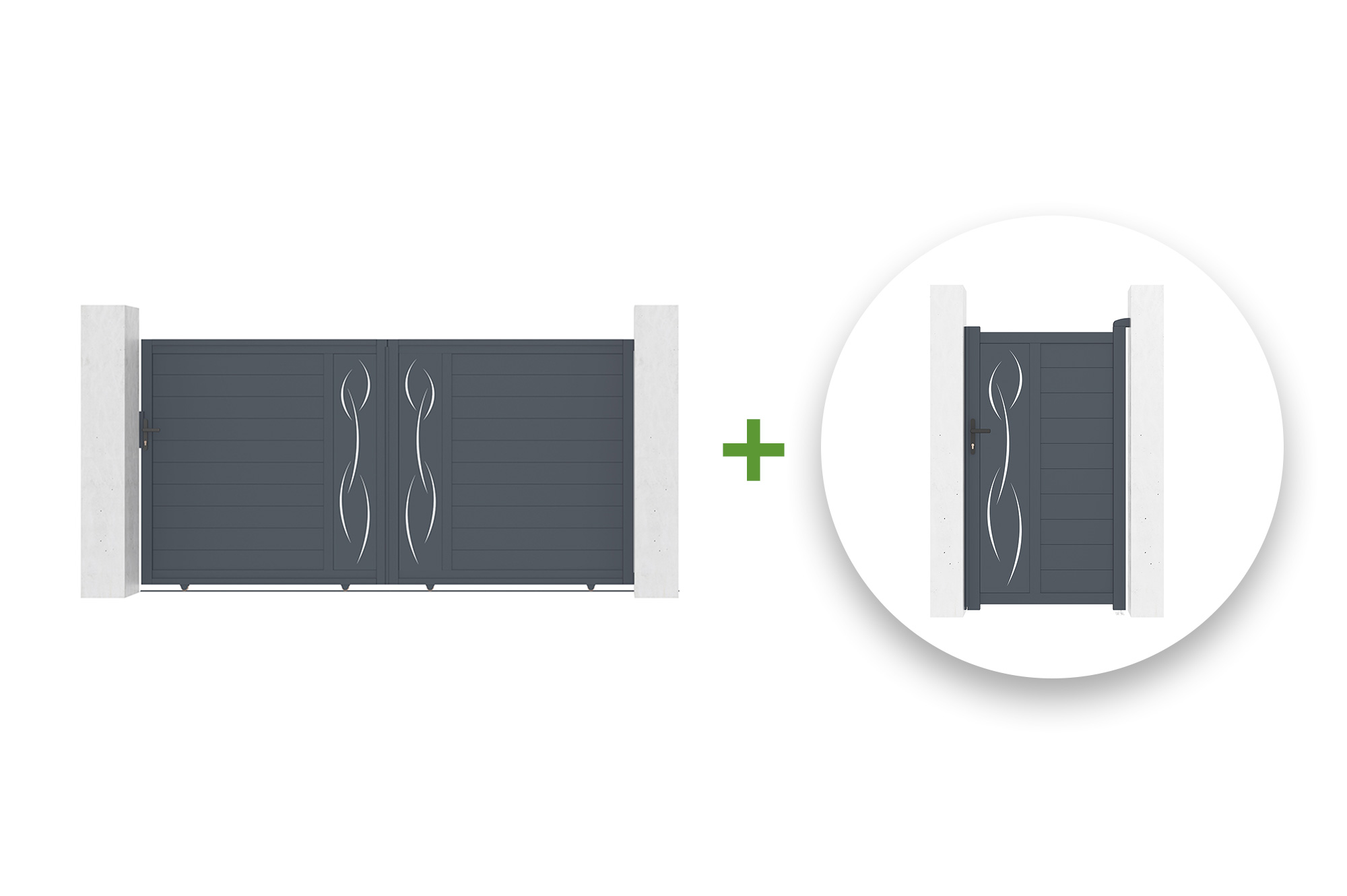 Elektryczna brama przesuwna 4m LIFE 400C180 + napęd RANGER C300