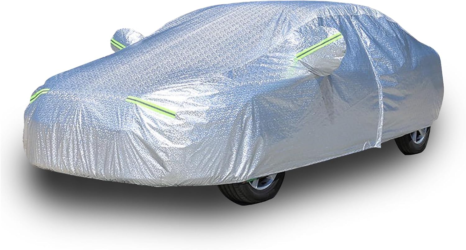 Couverture de voiture pour enfants 420D imperméable de voiture universelle pour roues électriques Jeep et véhicules électriques pour petits enfants protection toutes saisons avec 3 bandes