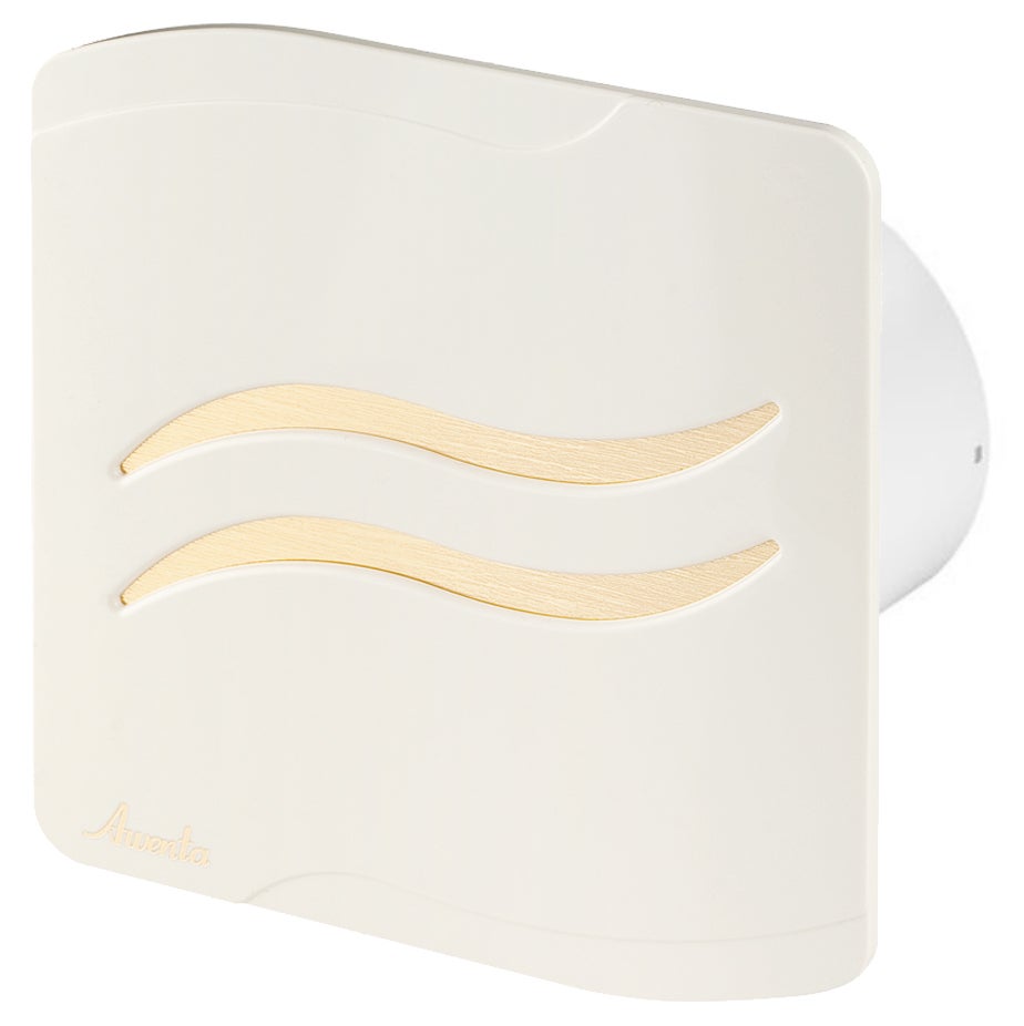 Aérateur extracteur d'air avec capteur d'humidité 100mm Or ABS Escudo
