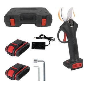 Forbici Potatura Elettrica MAKA Cordless - 26V, Lama Per Rami Fino A 20 Mm, Con 2 Batterie - Per Giardino, Alberi Da Frutto, Siepi