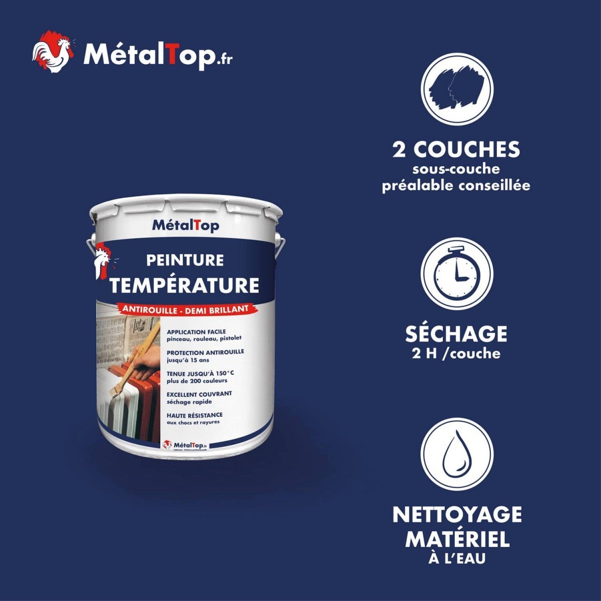 Peinture Laque Acrylique 1K RAL 5015 Bleu Ciel Brillant - 1 Kg - LudwigLacke