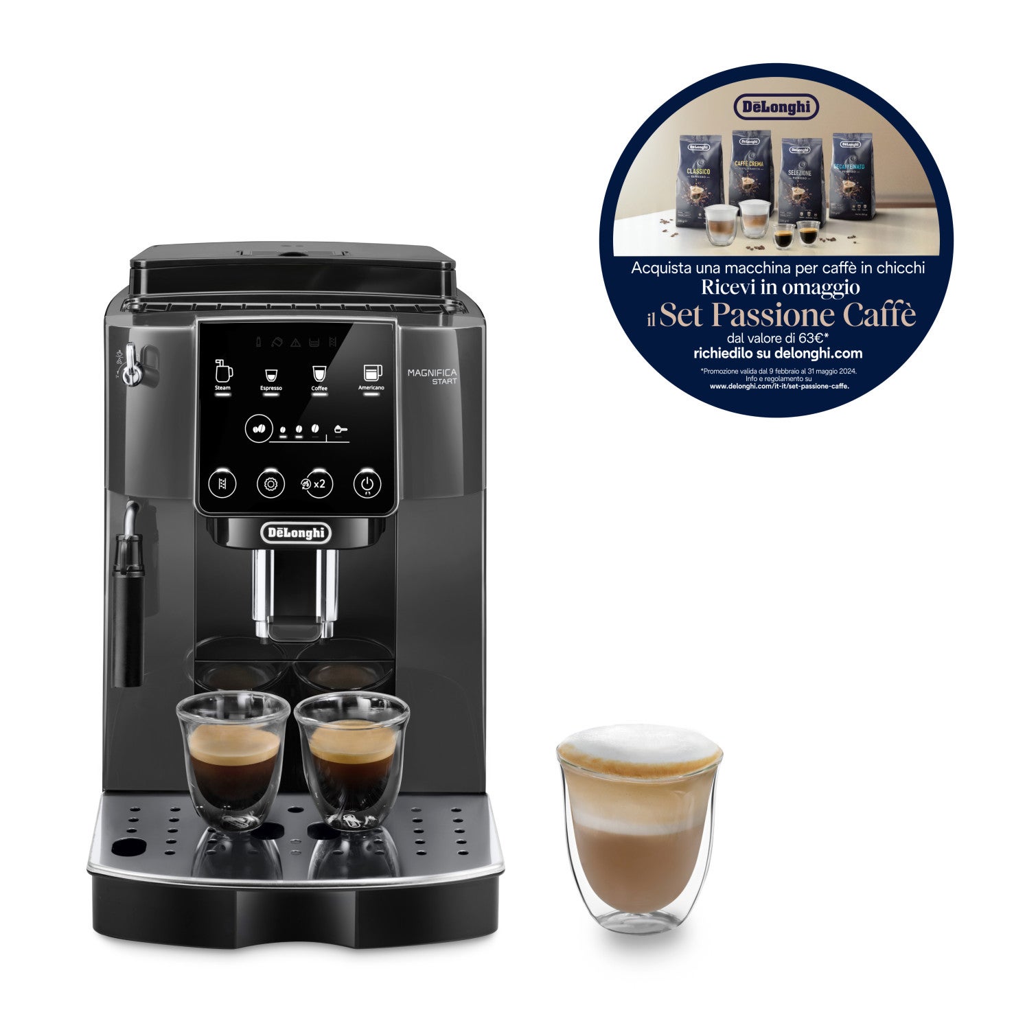 Machine à café expresso automatique De Longhi Magnifica ECAM220.22.GB 1,8 L Gris - 2