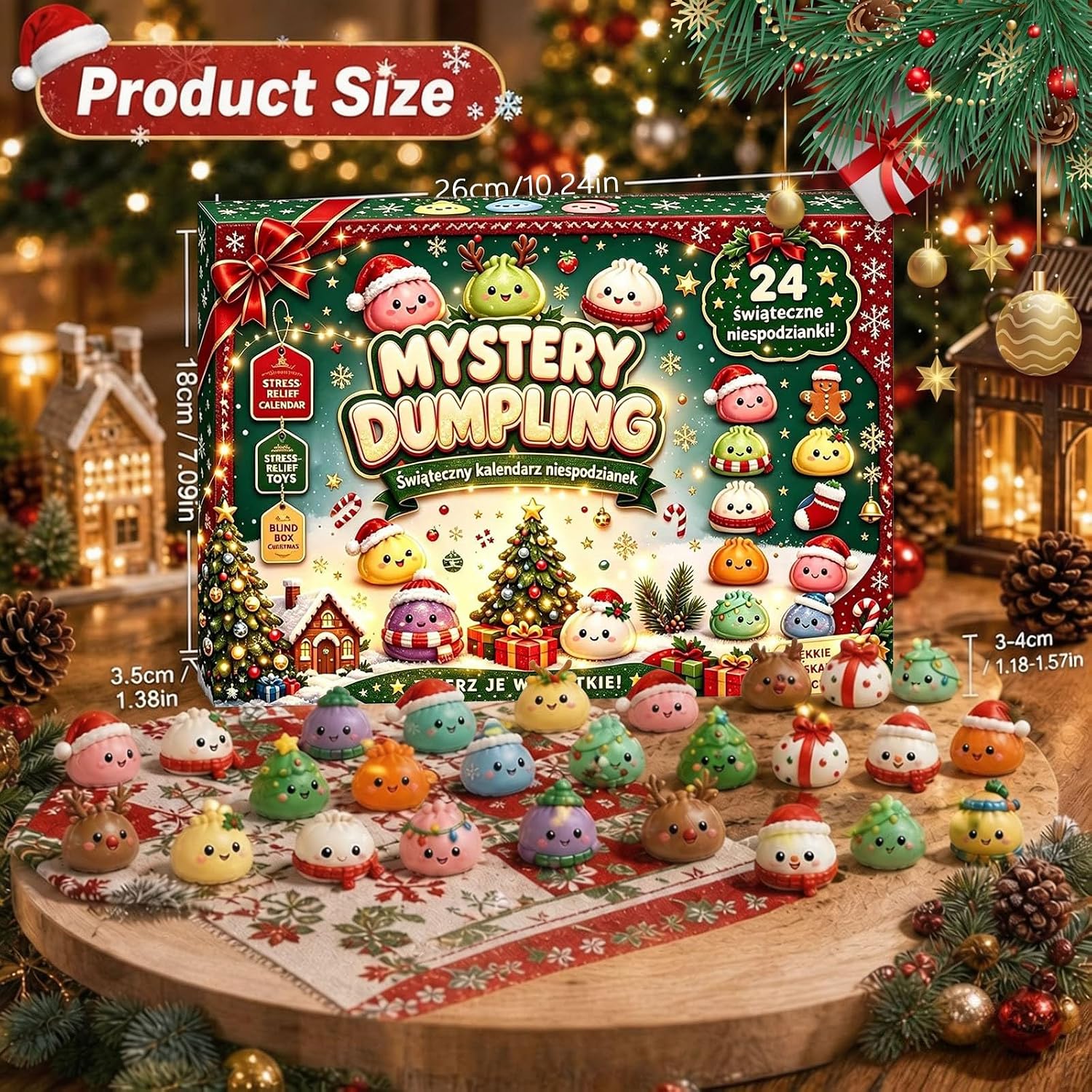 Calendario de Adviento Squishy 2026, 24 Mini juguetes fidget sorpresa ...