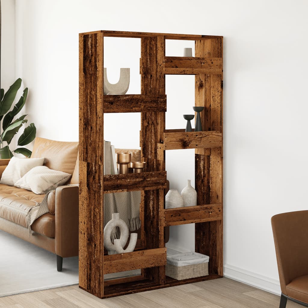 Set 2 Lanterne in Legno sbiancato rettangolare