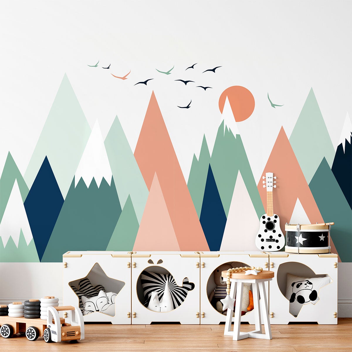 Adesivo bambino di montagna scandinavo nolwka - Sticker adesivo - adesivi murali - 40x60cm - 5