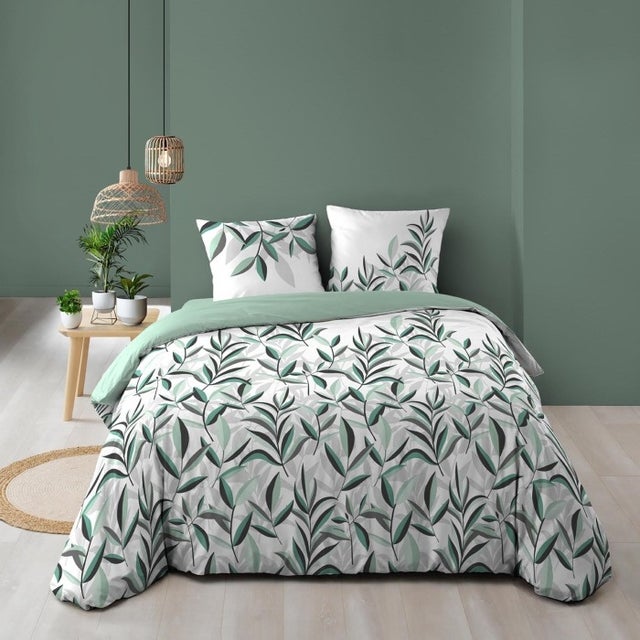 Housse de couette 240 x 220 cm coton 57 fils + 2 taies Eldorado
