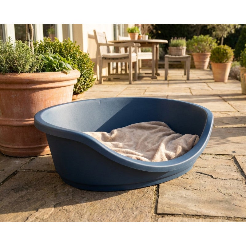 Cama de plástico para cães de grande porte 80x60x25 cm | Ideal para animais de raça grande - 3