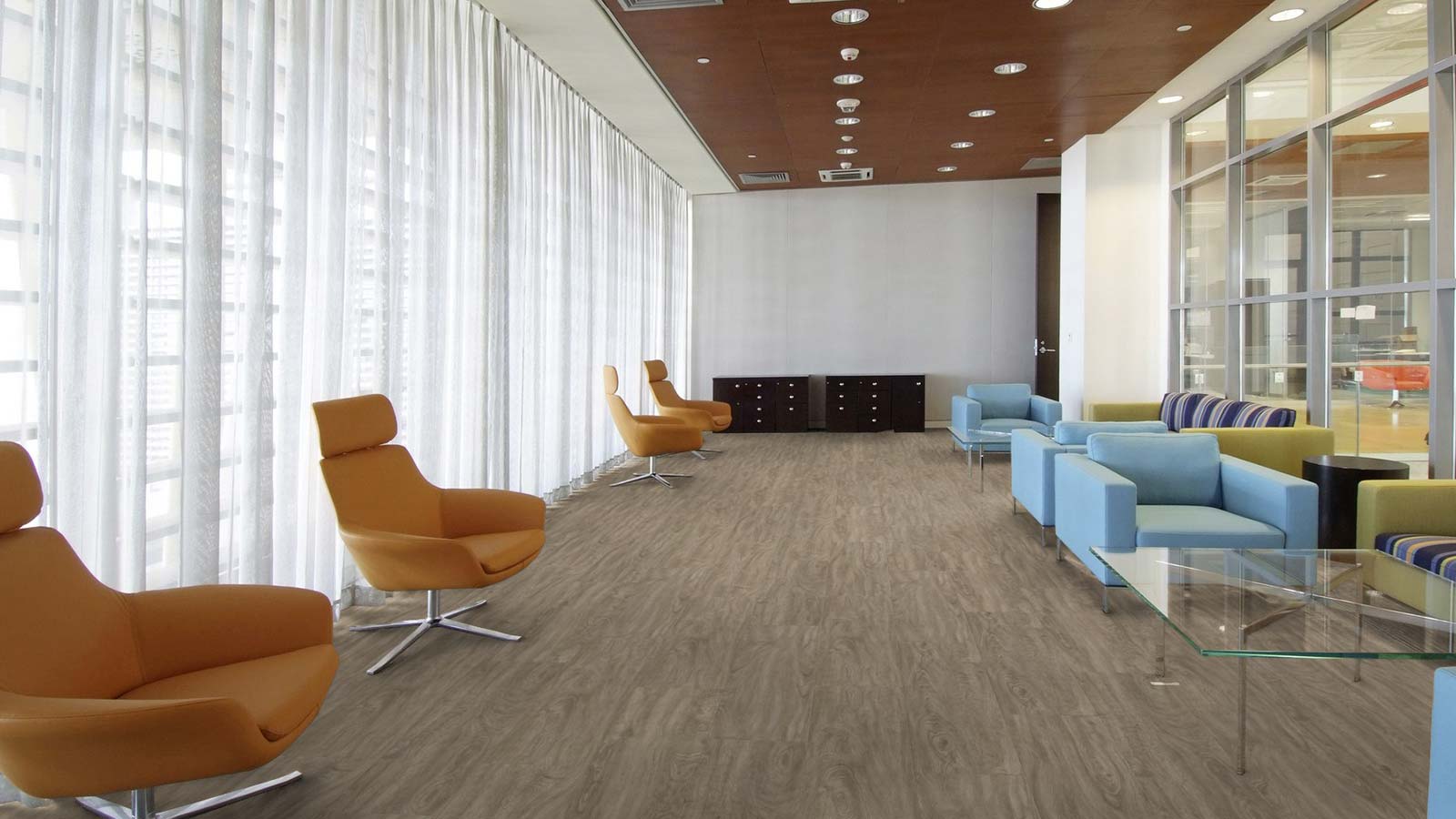 Lame PVC Autoplombante effet bois medium - 125 x 24,50 cm - 11 lames = 3,37 m² - 3