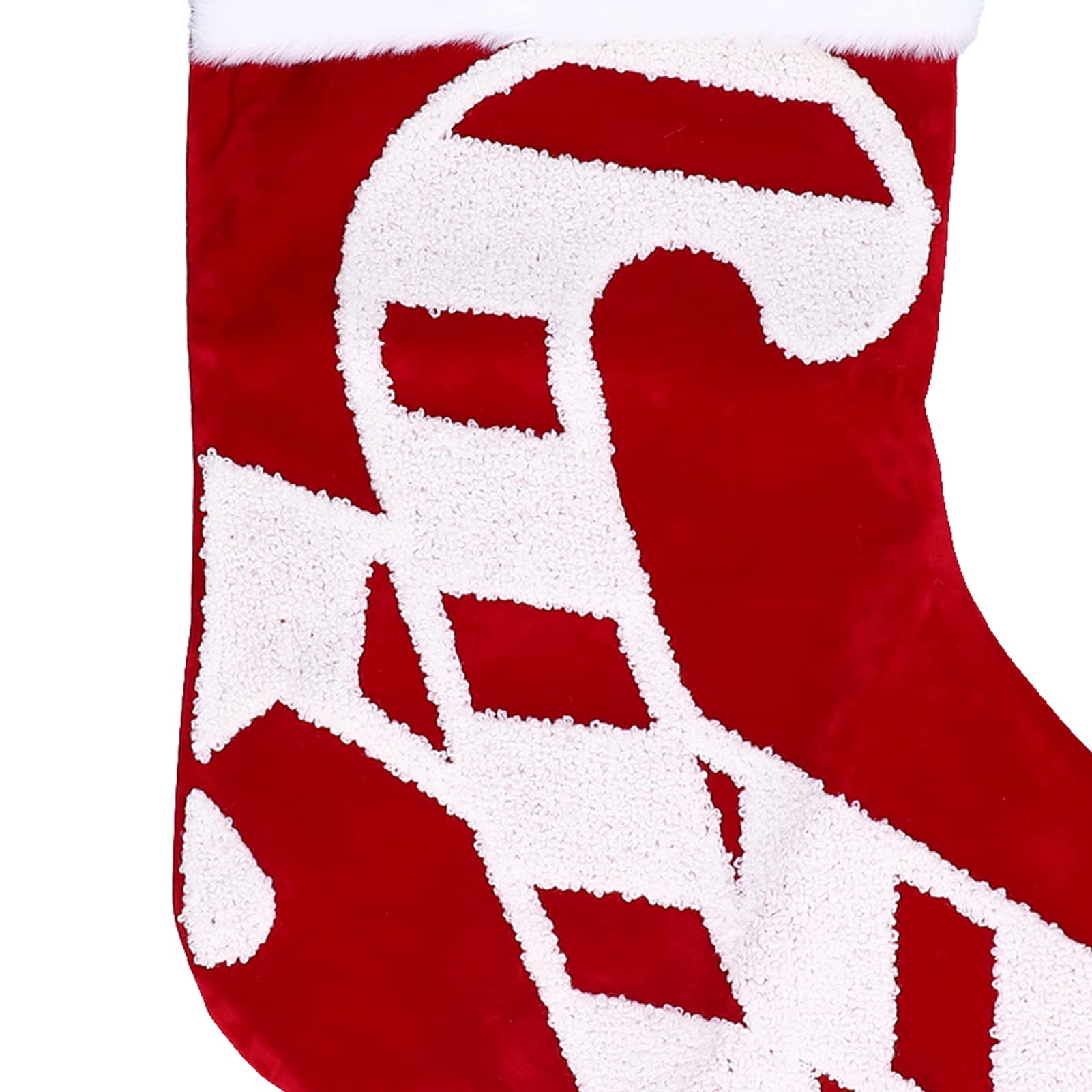 Meias de Natal de 18 polegadas, decorações de meias de Natal Papai Noel - 6
