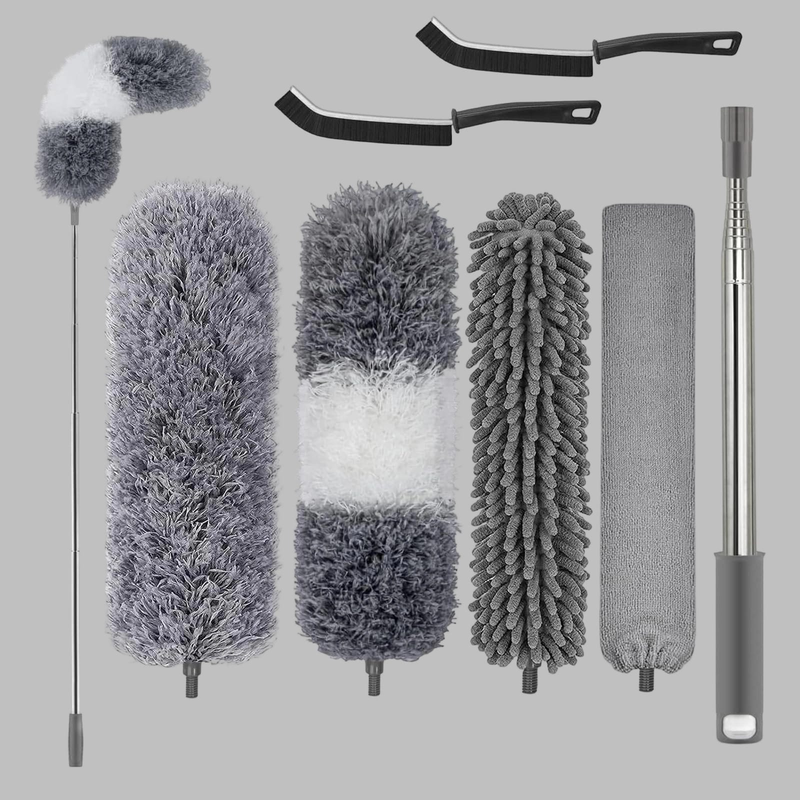 DecHome Kit di Pulizia per Casa e Ufficio con Asta Spolverino per, ragnatele pul DecHome Kit di Pulizia per Casa e Ufficio con Asta Spolverino per, ragnatele pul