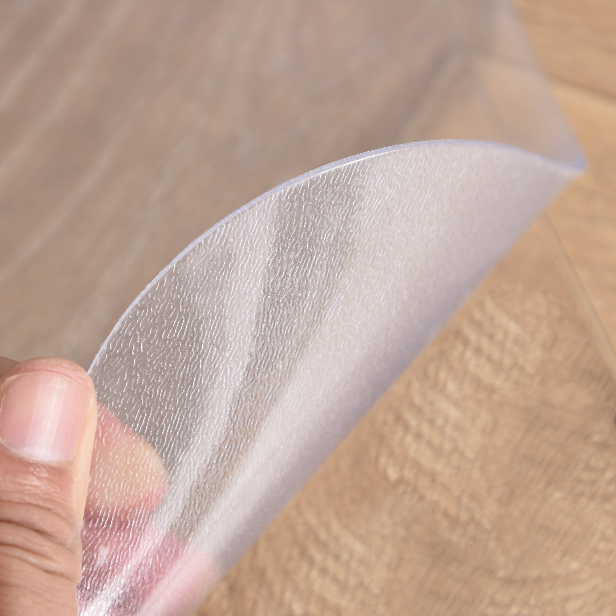HOMCOM Tappetino per Sedia Ufficio Salvapavimento Antiscivolo in Plastica, 90x120cm, Trasparente - 8