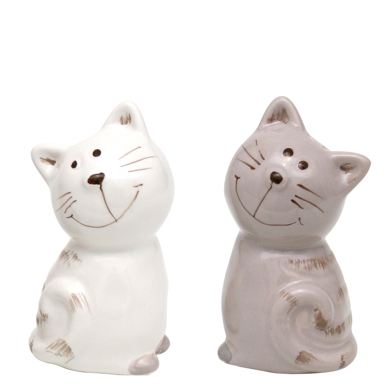 Dekohelden24 HW-KR26 - Set di 2 saliera e pepiera, in ceramica, motivo ...