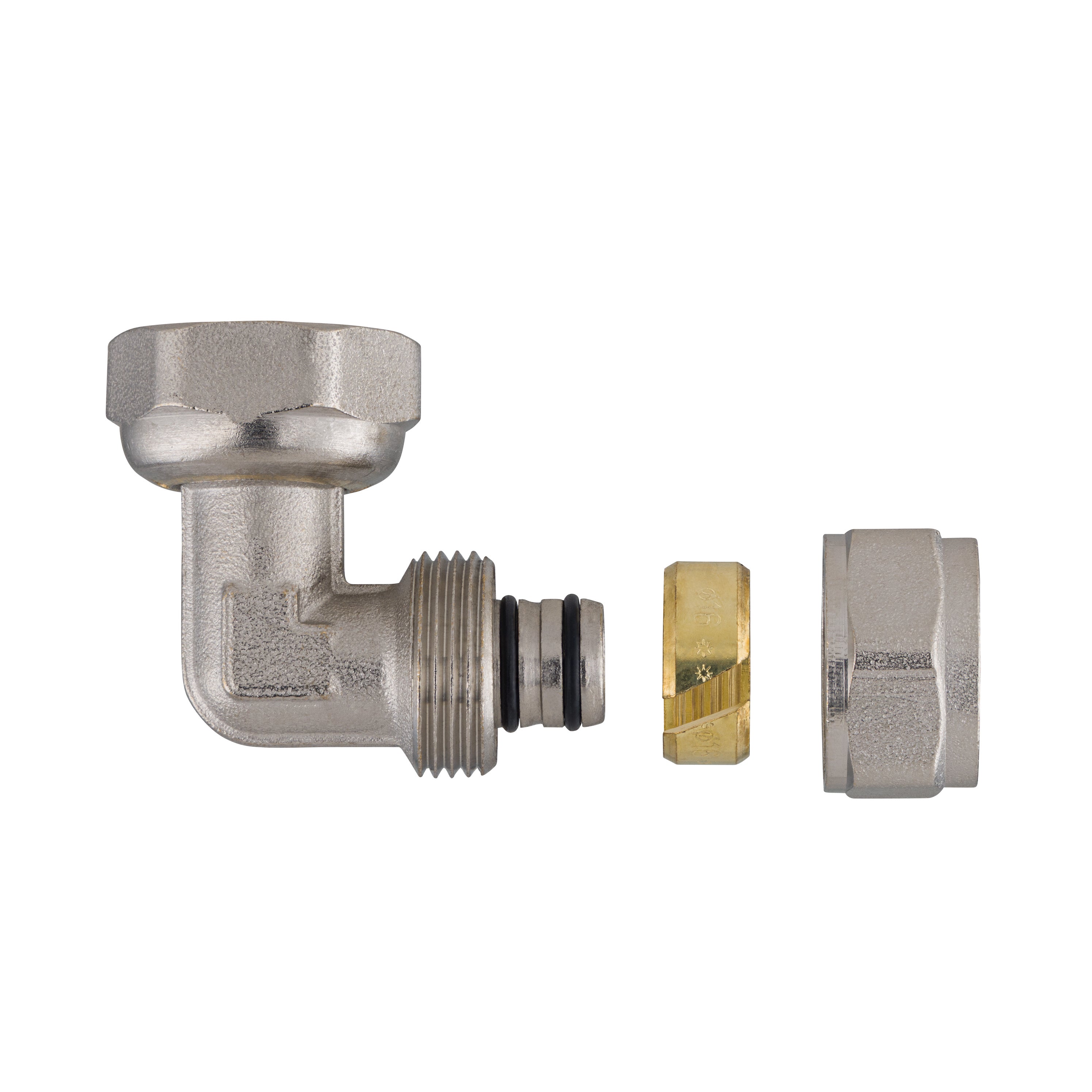 Raccord multicouche à compression (à visser) coude Ø16 - Femelle tournant 15x21 (1/2) QUICK PLOMBERIE - 5
