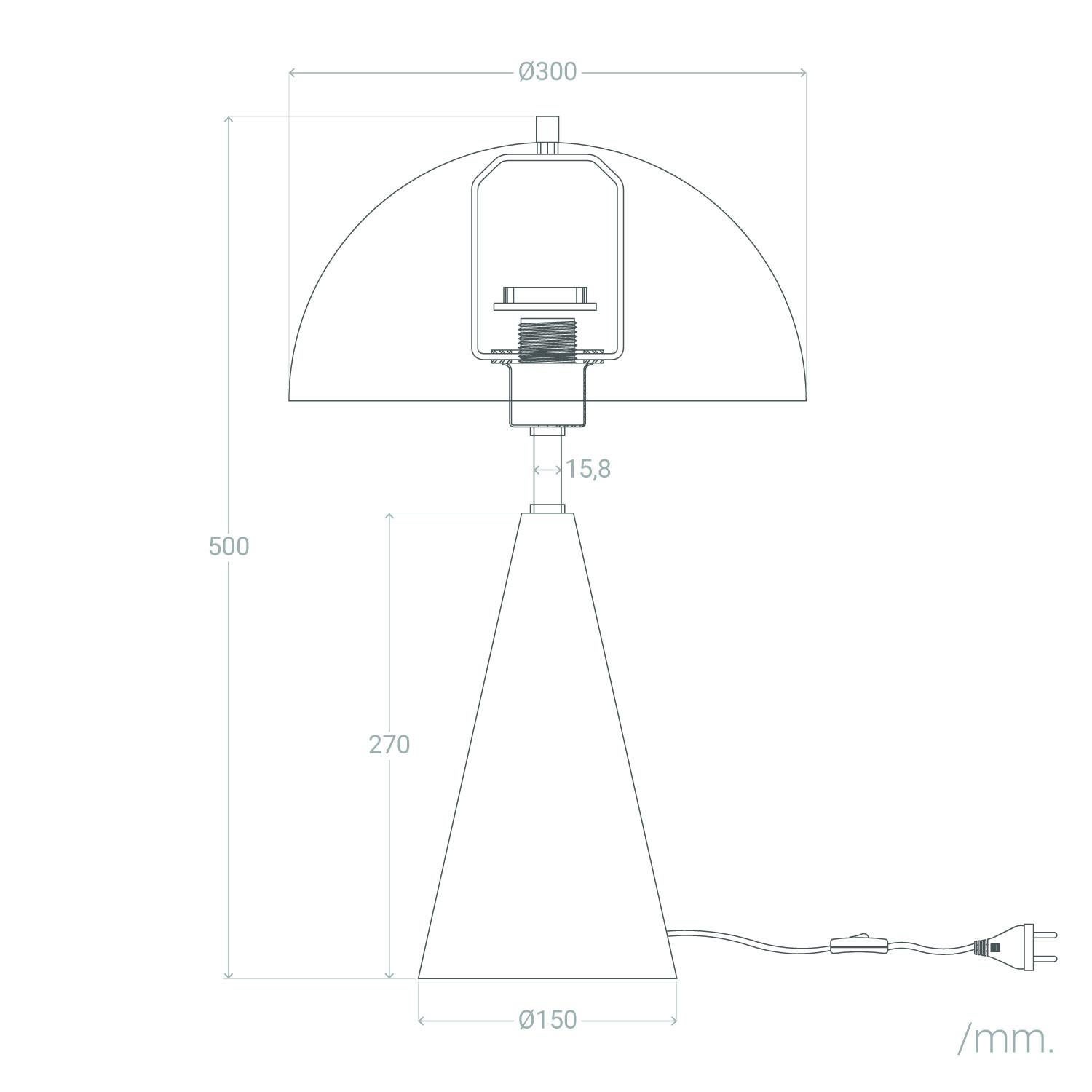 Lampe à poser en métal Shimo Noir - 5