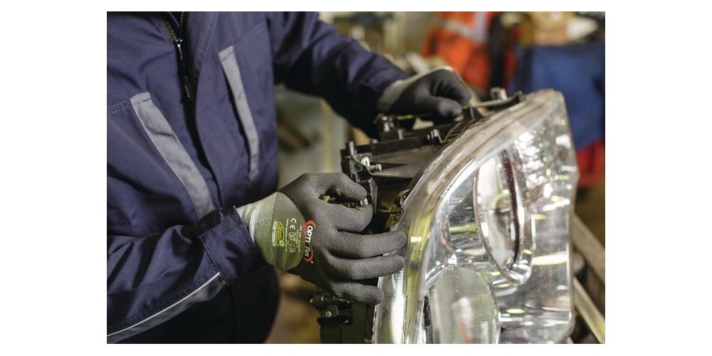 Gants OPTIMATE Taille 6 gris/noir EN 420/EN 388 PSA II OPTIFLEX (Par 12) - 4