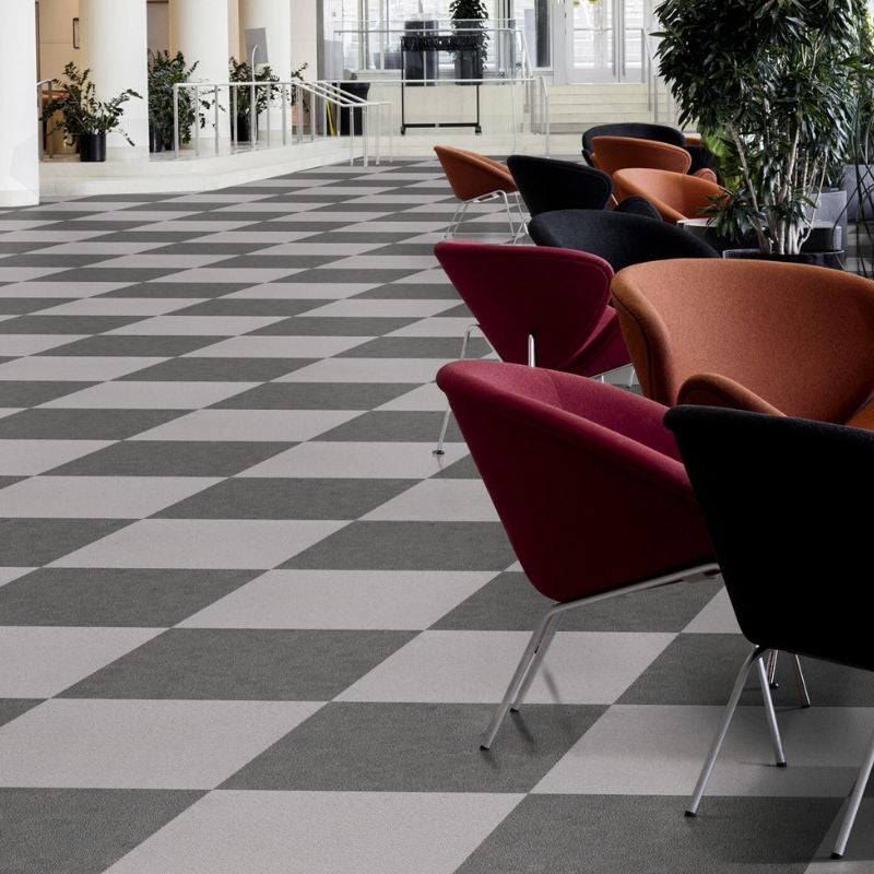 Arquiservi - Moqueta en loseta Capuleto Gris Claro 50x50 (5M2) |Alta Resistencia, Antiestática, Fácil Instalación y Diseño para Oficinas y Hogar - 5