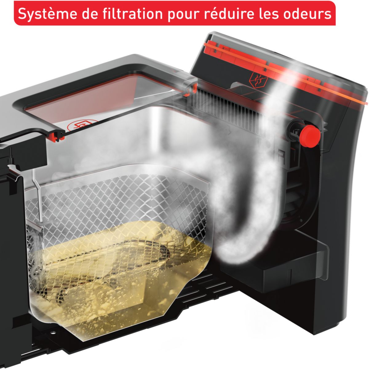 Friteuse semi-professionnelle TEFAL avec huile CLEAR DUO FR600810 - 4