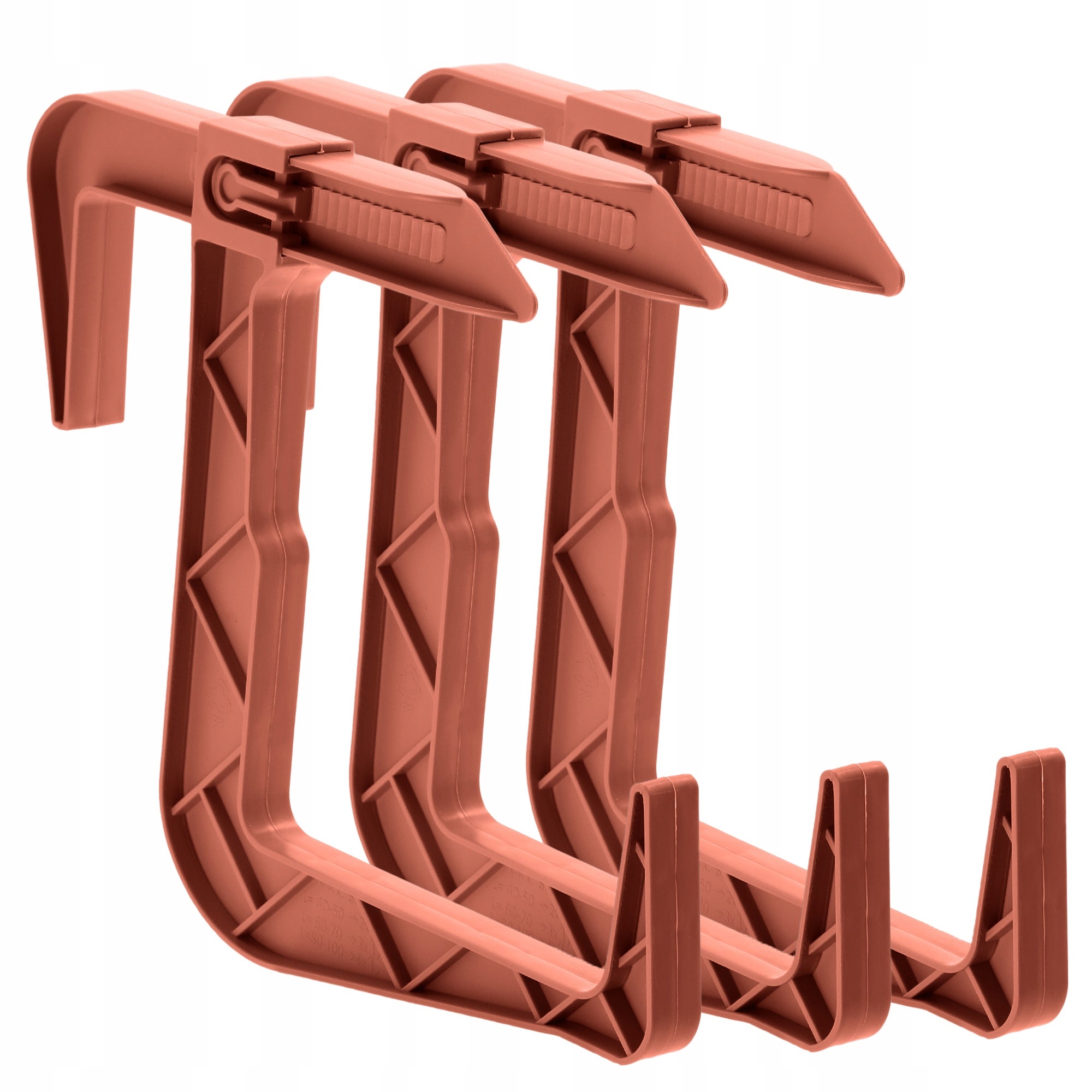 UCHWYT WIESZAK NA DONICZKĘ SKRZYNKĘ BALKONOWĄ HAK DO SKRZYNEK ZESTAW 3 szt