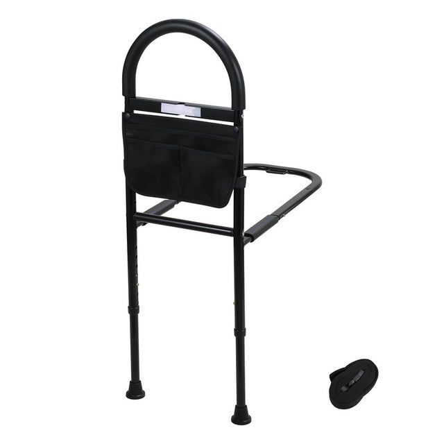 Barrière de lit Barrière anti-chute pour personnes âgées Poignée de maintien réglable en hauteur Poignée de lit jusqu'à 150 kg Lumière à capteur