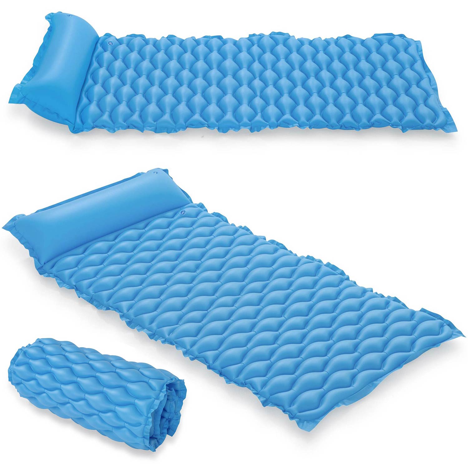 Materac plażowy Float n Roll 213 x 86 cm Bestway 44020 niebieski
