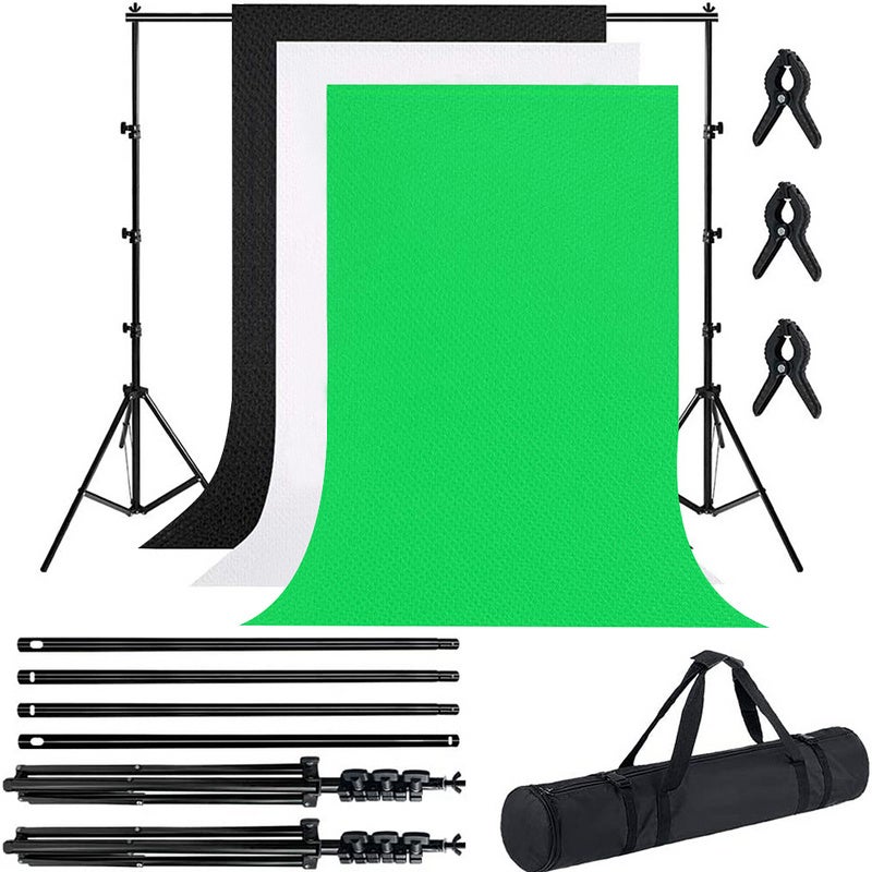 Kit Softbox 1600W éclairage Studio Photo - 3 Boîtes à Lumière LED Avec Supports Réglables - 4