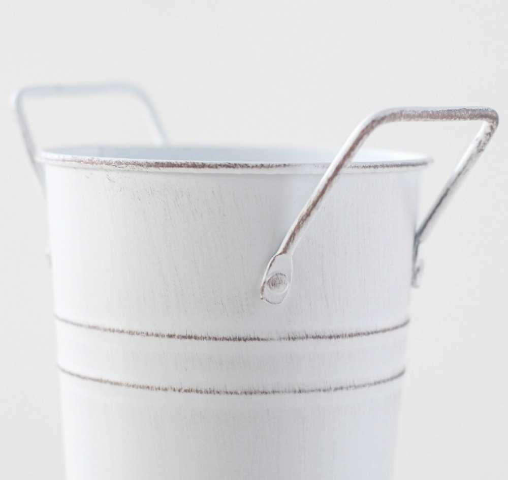 Porte-parapluie rétro en métal avec seau intégré, vase décoratif, support pour pot de fleurs, idéal pour la maison, le salon, vase décoratif - 3