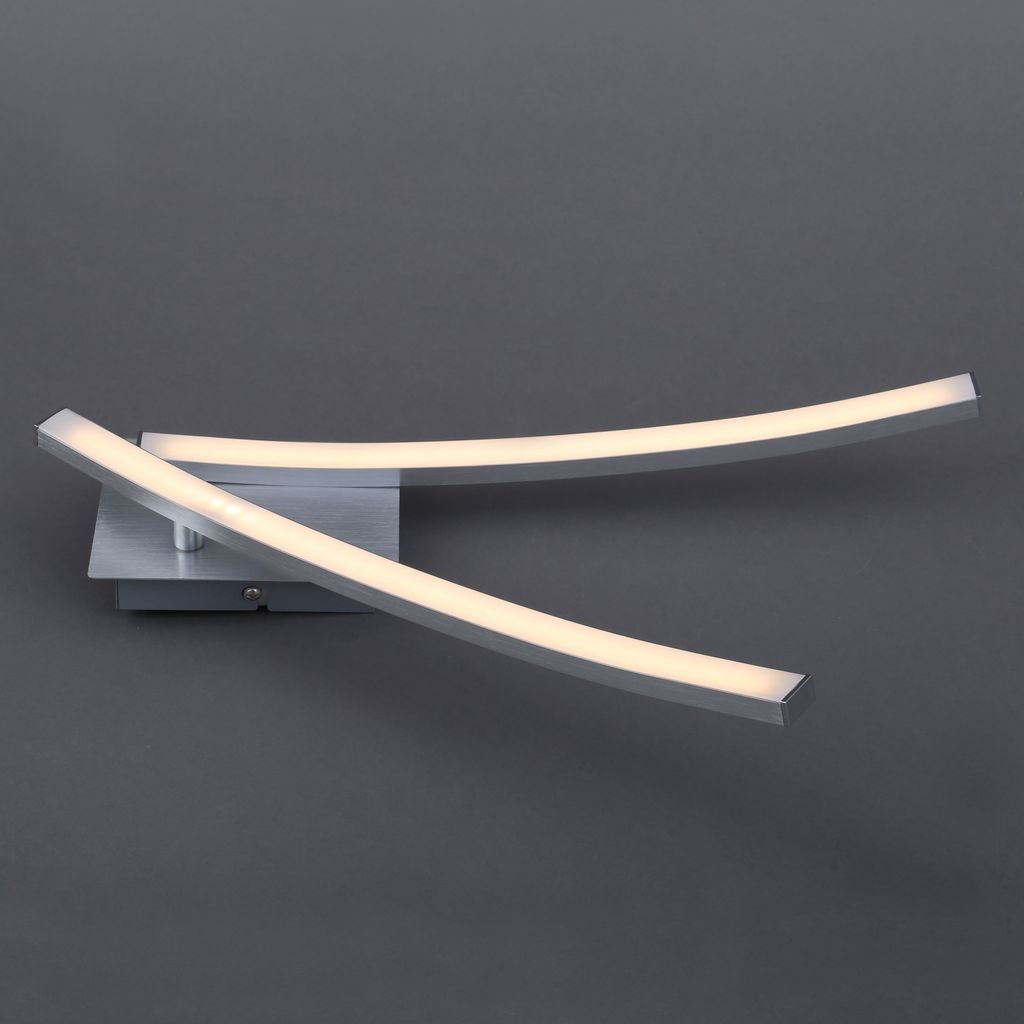 Plafonnier LED BRILONER LEUCHTEN GO, 6 W, 480 lm, IP20, couleur aluminium, métal-plastique, 63,5 x 10 x 8,5 cm - 4
