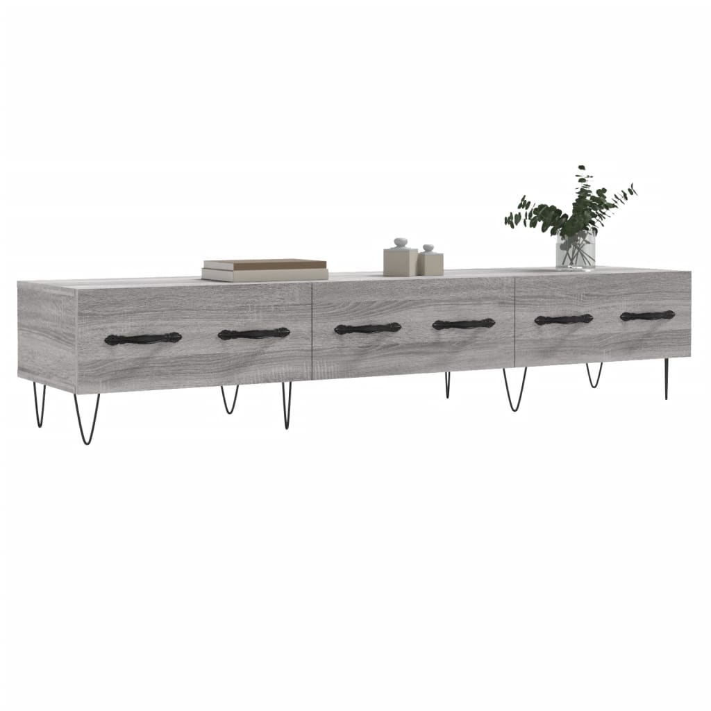 Meuble TV sonoma gris 150x36x30 bois d'ingénierie - 3
