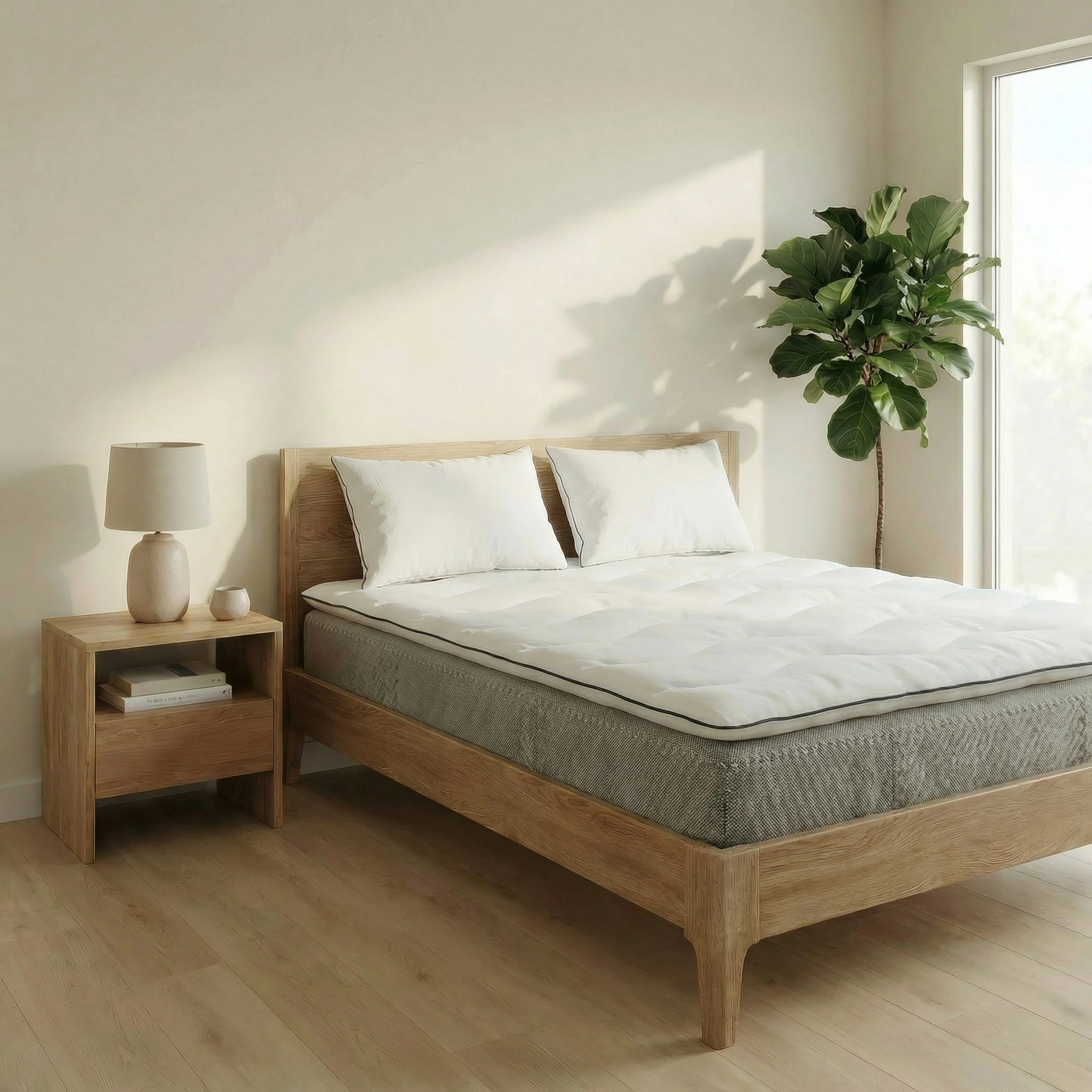 Surmatelas 140x190 cm - Épaisseur 4 cm - Surmatelas Moelleux en Microfibre - Matelas Topper convient aux Matelas 140x190 cm pour Adulte Enfant - 7