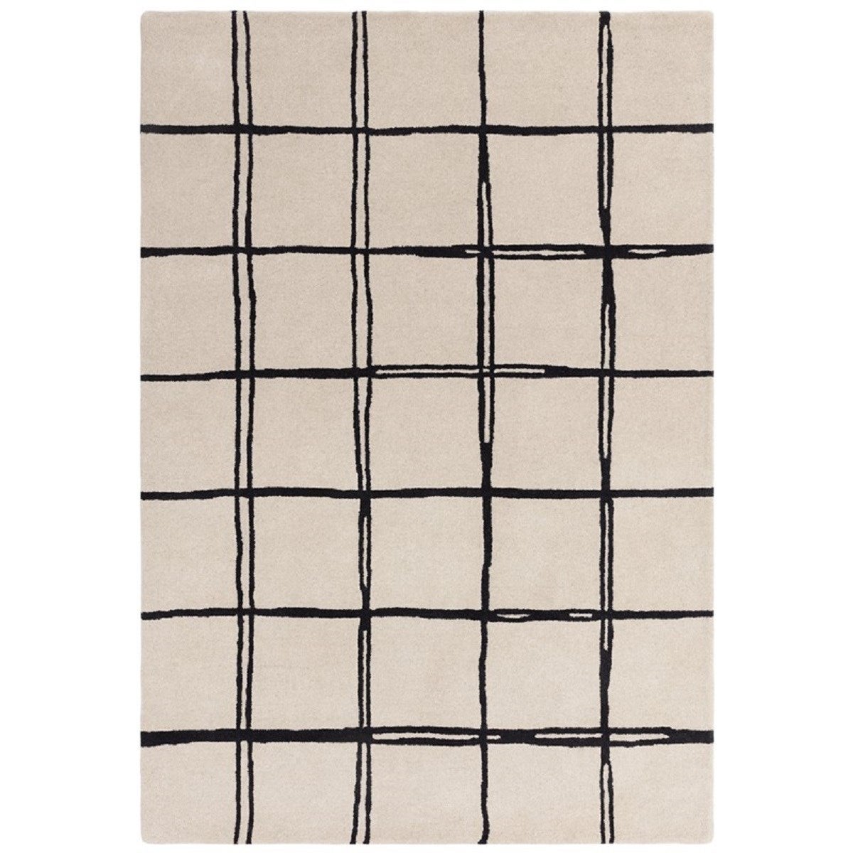 Tapis de salon moderne pure laine fait main RENO 120x170 cm | Leroy Merlin