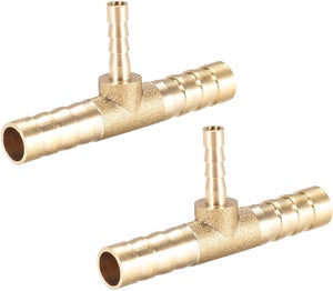 Connecteurs Rapides Gaz/Eau QUARKZMAN 2Pcs - Pour Tubes DI 10mm, Soudage TIG 12/18/20/27, Laiton, Bleu