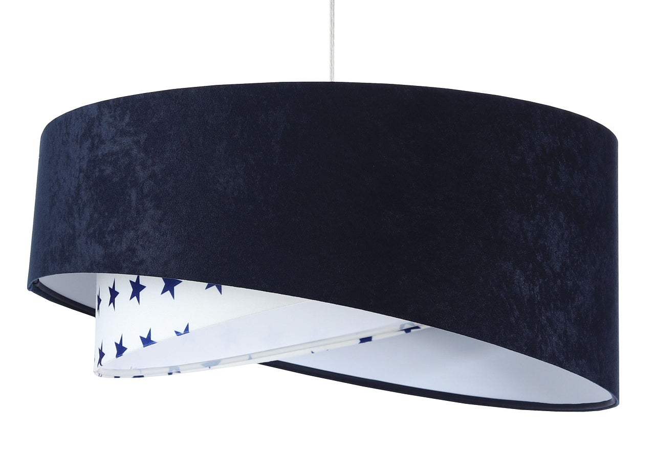 Lampa wisząca DREAMER granatowa/biała
