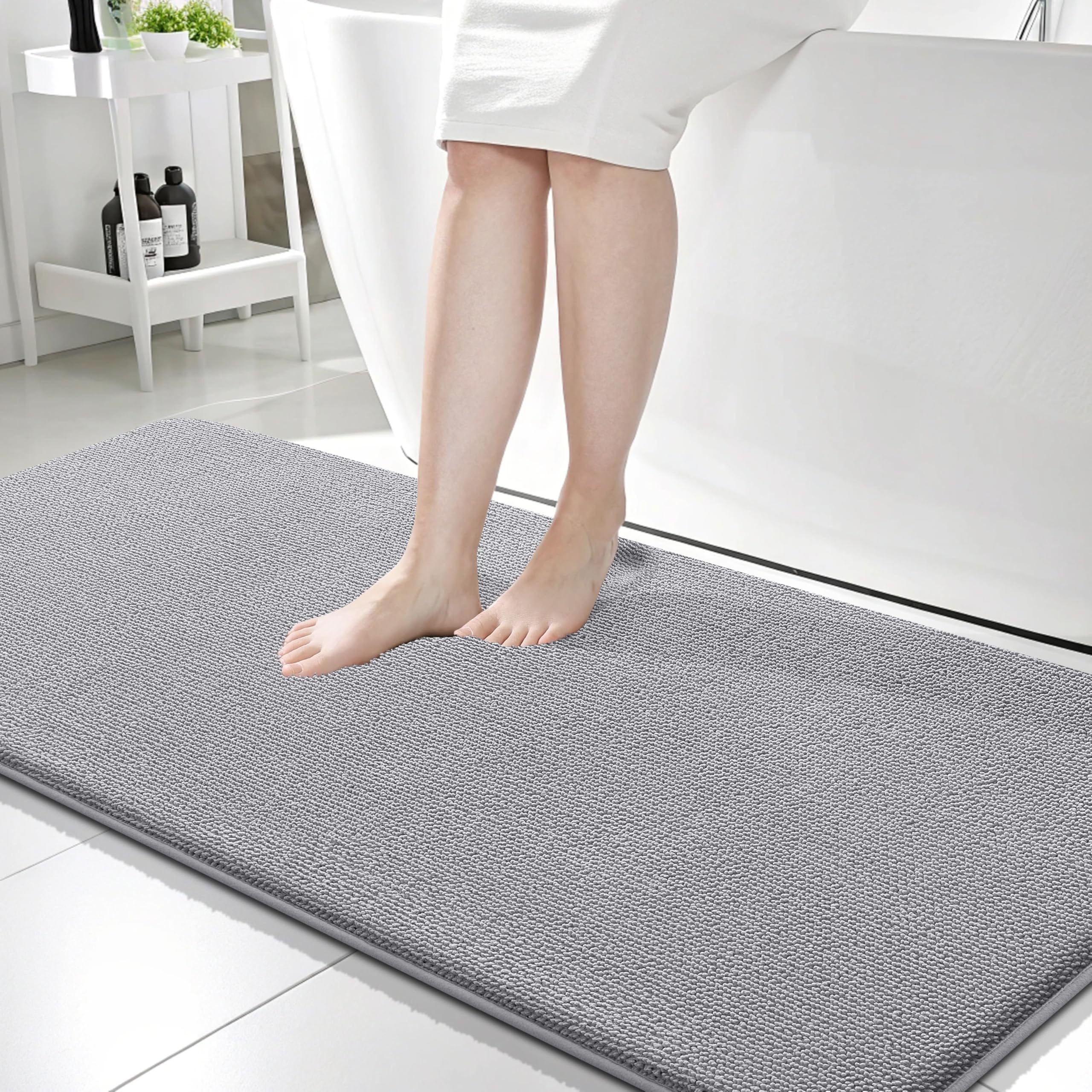 KEPLIN Tappetino da bagno antiscivolo, di alta qualità, con 200 ventose, senza BPA, senza lattice, resistente alla muffa, lavabile in lavatrice, sicuro, durevole e confortevole per vasche da bagno KEPLIN Tappetino da bagno antiscivolo, di alta qualità, con 200 ventose, senza BPA, senza lattice, resistente alla muffa, lavabile in lavatrice, sicuro, durevole e confortevole per vasche da bagno