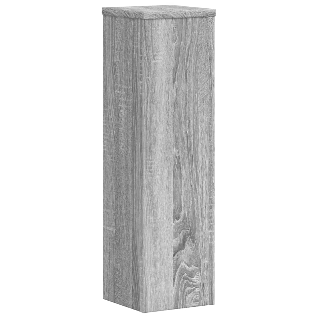 Support de plante, 2 pièces, gris, pour le salon, 17 × 17 × 60 cm - 5