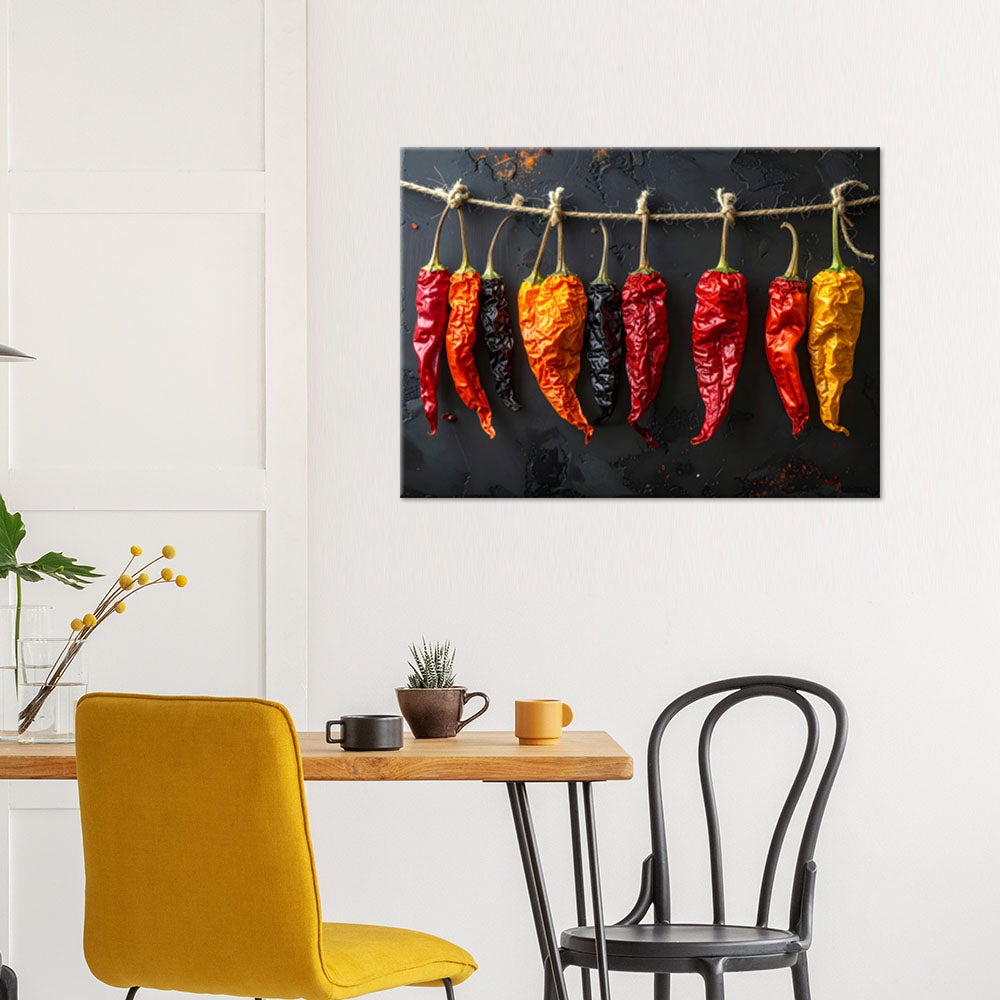 Obraz do kuchni restauracji baru jadalni, Suszone papryczki chilli 120x80 - 2