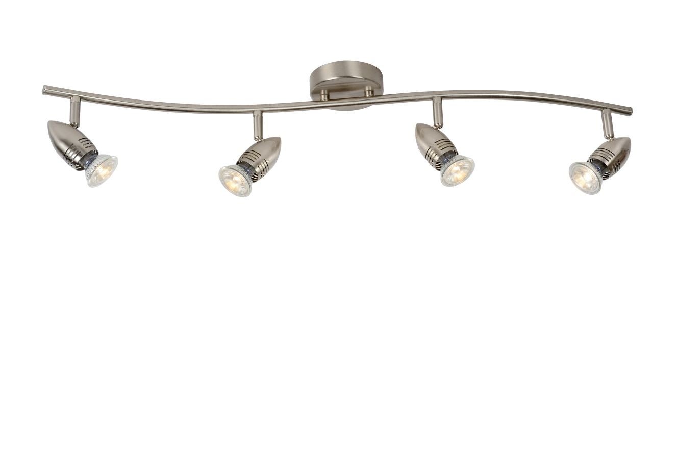 Spot plafond CARO-LED - Chrome Dépoli - 4xGU10 (MR16) - Lucide - 6